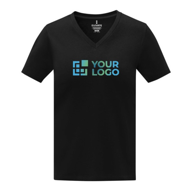 Katoenen dames-T-shirt met V-hals 160 g/m2 Elevate Life