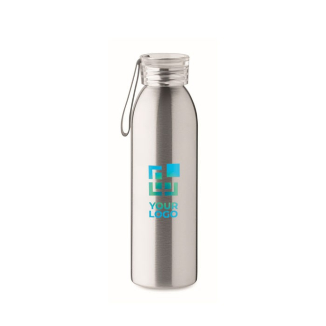 RVS fles met deksel met bijpassend siliconen handvat 650ml