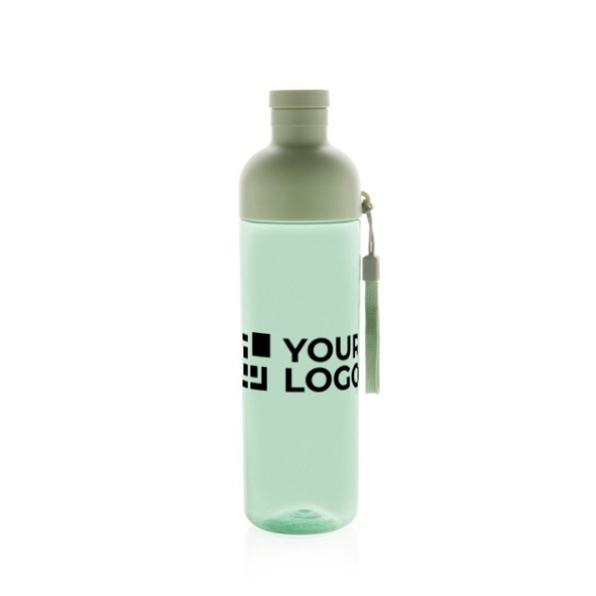 RPET-fles met afneembaar deksel en handvat 600ml