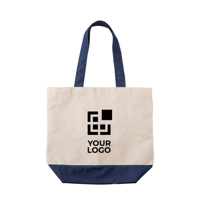 Katoenen tas met bijpassende kleur en binnenzak 280 g/m2