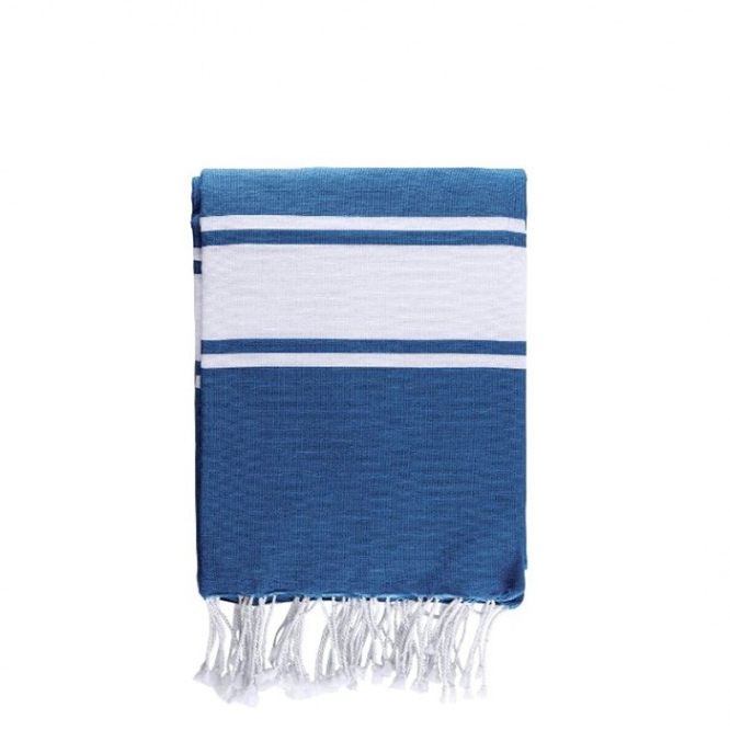 Twee-kleurige pareo handdoek van katoen en polyester 200 g/m2