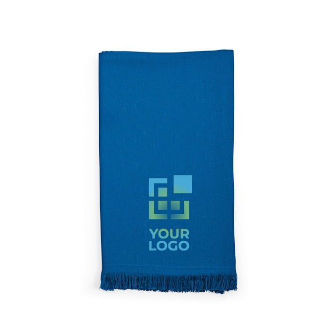 Strandhanddoek 80x180cm van gerecycled katoen met franjes 250 g/m2