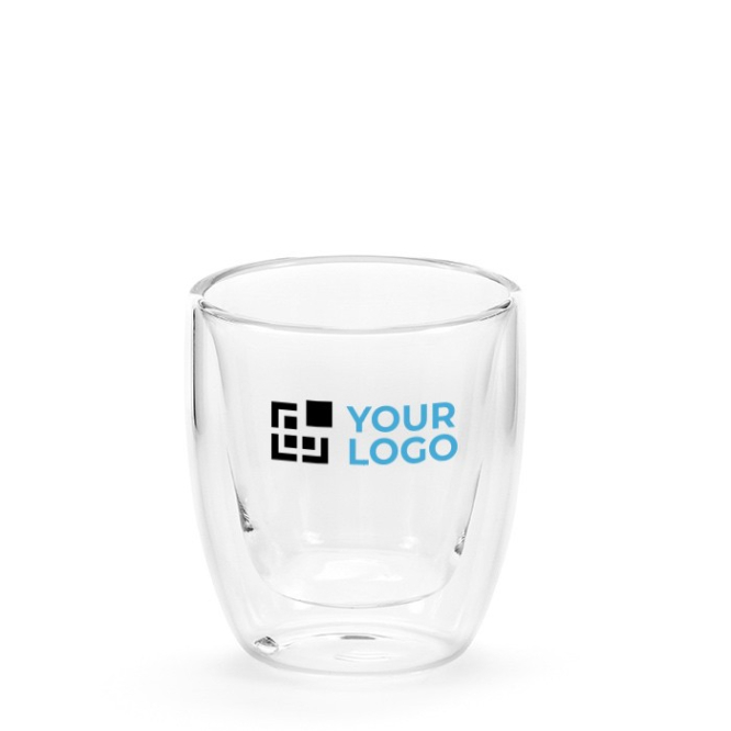 Dubbelwandig borosilicaatglas zonder handvat 70ml