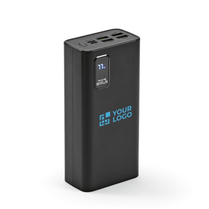 Powerbank met scherm dat de batterijstatus aangeeft 30.000 mAh