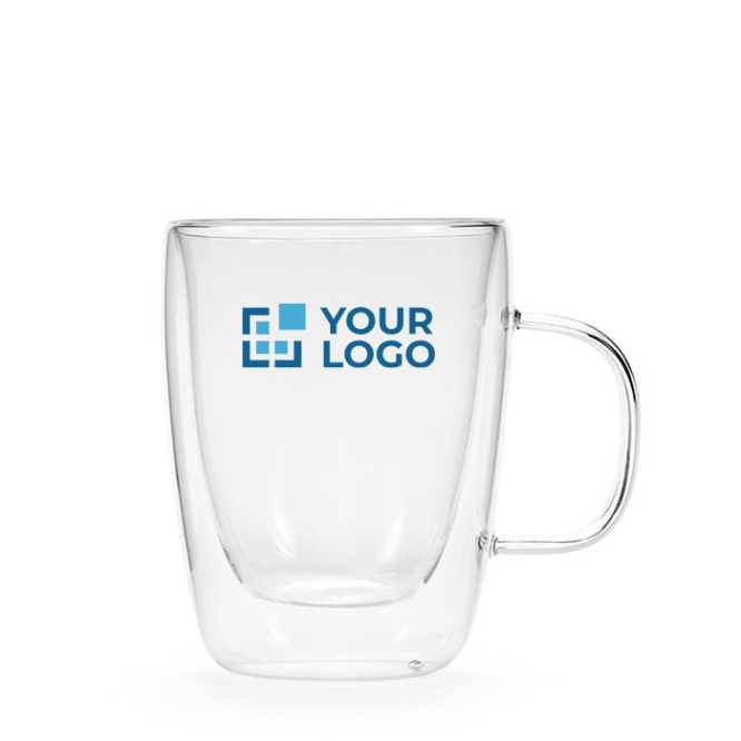Dubbelwandige borosilicaatglazen beker 300ml