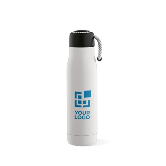 Roestvrijstalen waterfles met touwgreep 570ml