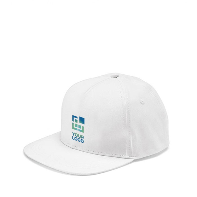 Pet met logo van gerecycled katoen met achterkliksluiting 180 g/m2
