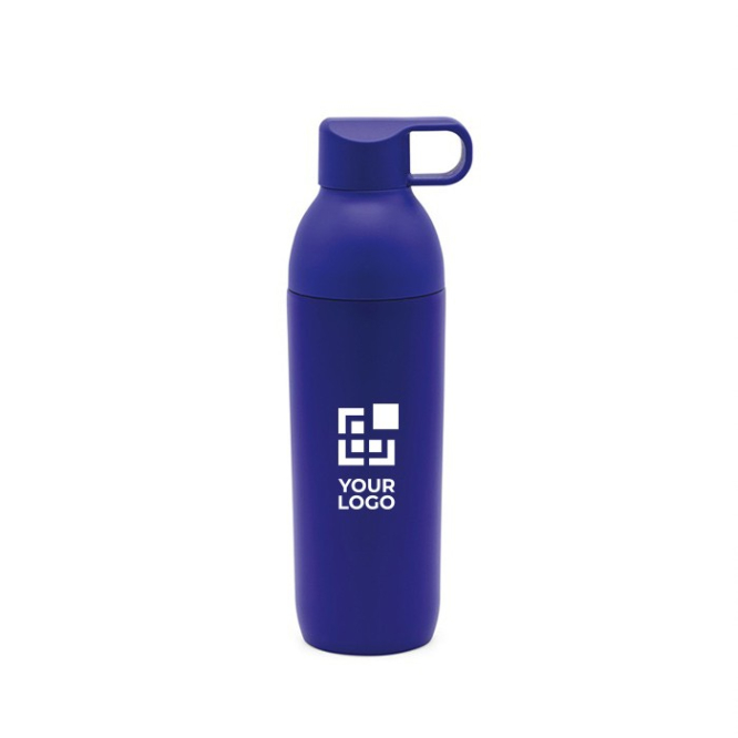Roestvrijstalen drinkfles met dubbel opening deksel 640ml
