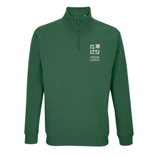 Katoenen en polyester sweatshirt met 1/4 rits SOL'S Conrad 280 g/m2