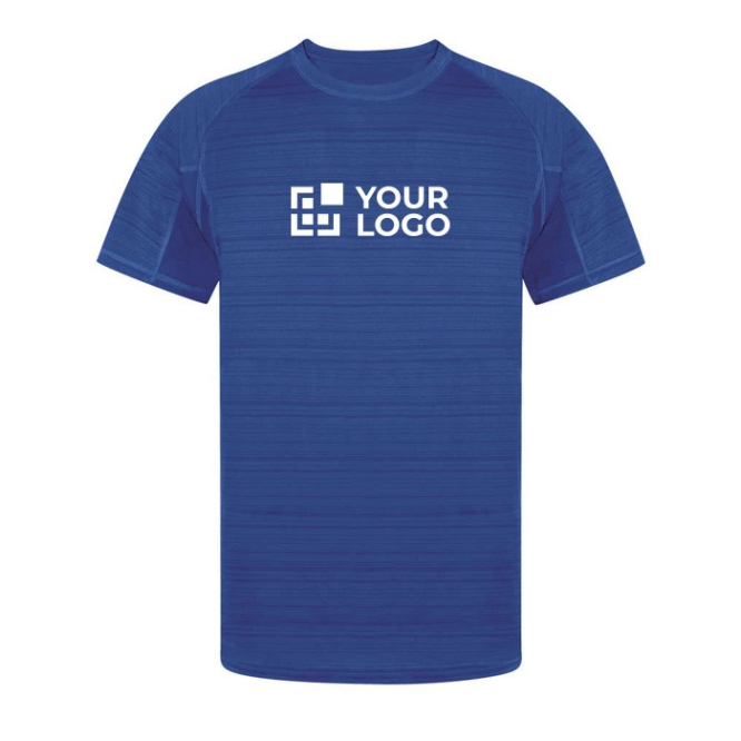 Unisex sportshirt van 100% polyester met streepdesign 135 g/m2