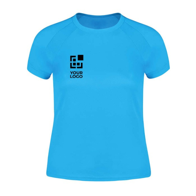 Sportshirt voor vrouwen van 100% ademend polyester 135 g/m2