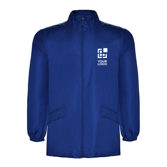 Unisex regenjas van polyester met hoge kraag 70 g/m2 Roly