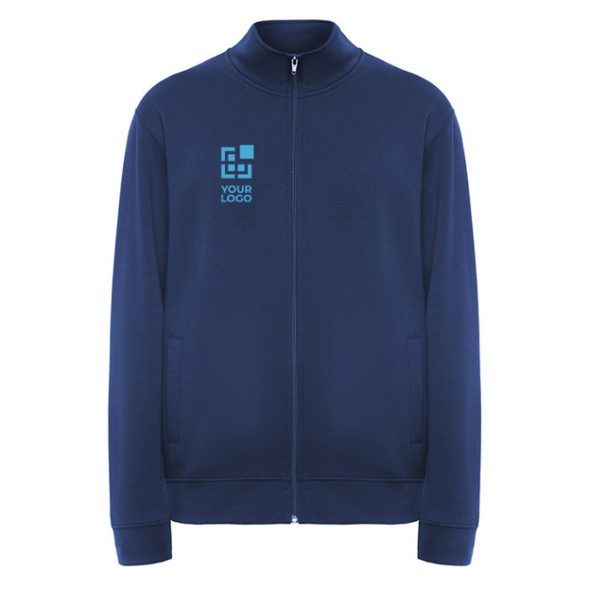 Unisex trui met perkins kraag van katoen en polyester 280 g/m2 Roly
