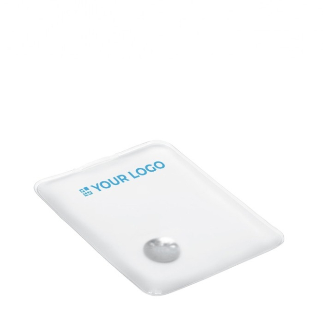 Warmtepad met logo voor reclame kleur wit