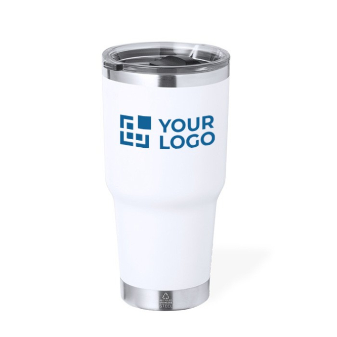Dubbelwandige RVS beker met 600 ml dispenser