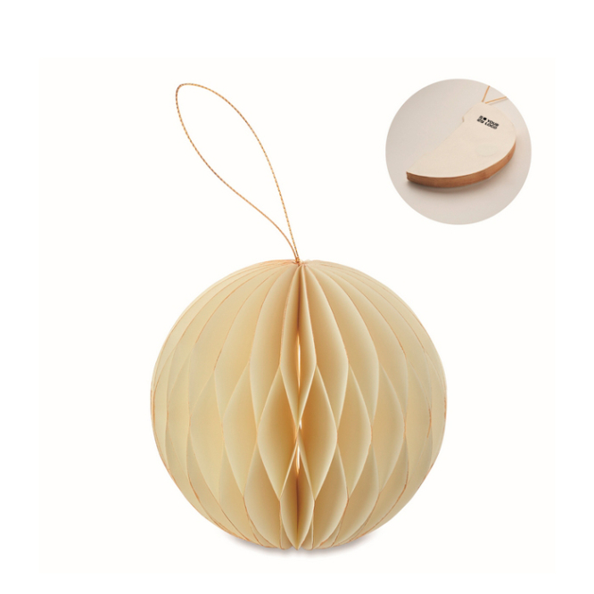 Vouwbaar papieren kerstboom ornament, personaliseerbaar