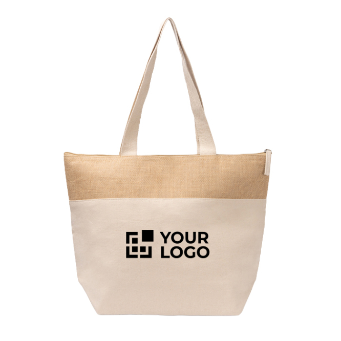 Koeltas van katoen en jute met isothermische binnenkant 280g/m2