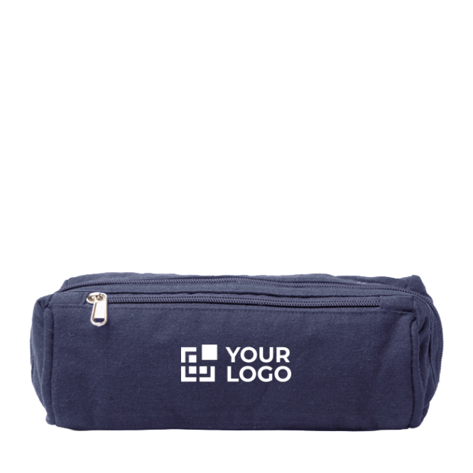 Toilettas van gerecycled katoen met buitenvak 300 g/m²