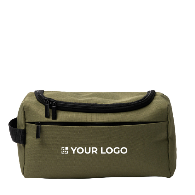 Ecologische toilettas met binnenvak van gaas en zijlus