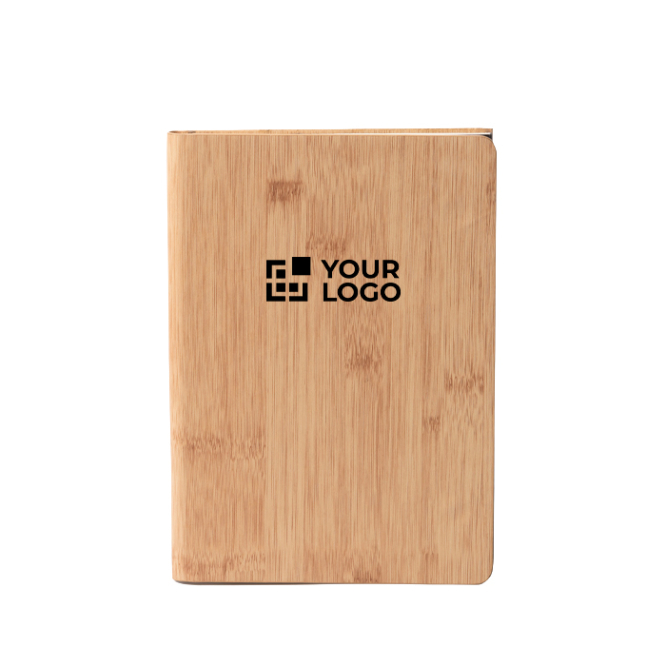 A5-notitieblok met telefoonstandaard en muismat, blanco vellen