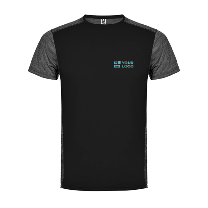 T-shirt met logo van polyester 135 g/m² Roly Direct Zolder 
