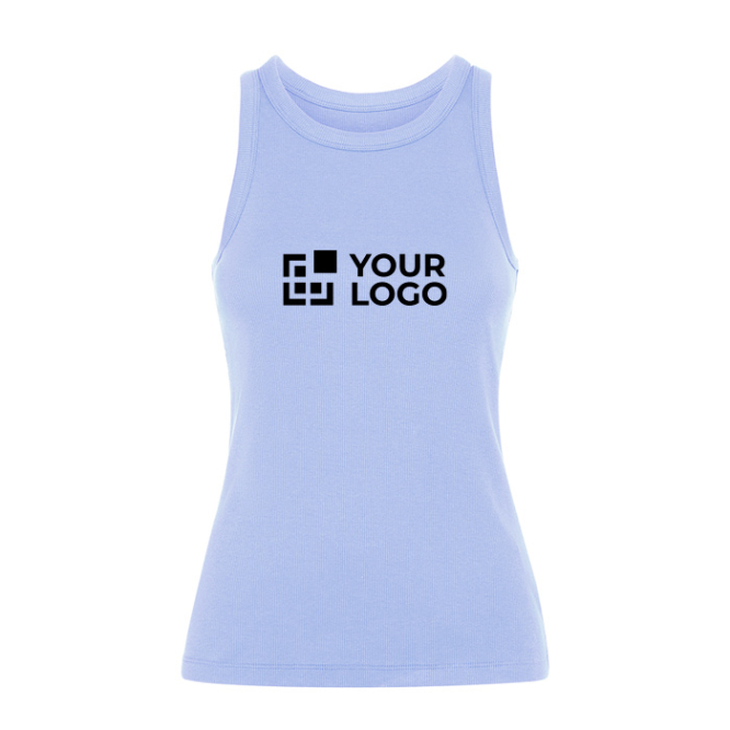 Dames tanktop in ribbreisel 270 g/m² Roly Direct Dribe