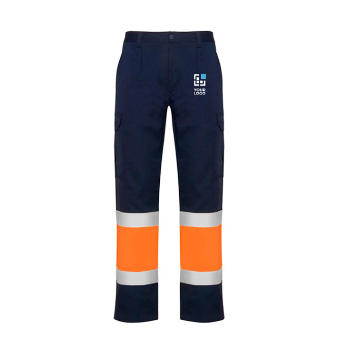 Werkbroek met hoge zichtbaarheid en zakken 200 g/m² Roly Naos 