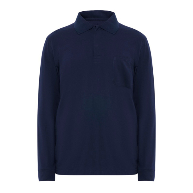 Polo met lange mouwen en 3 knopen 220 g/m² Roly Santana 