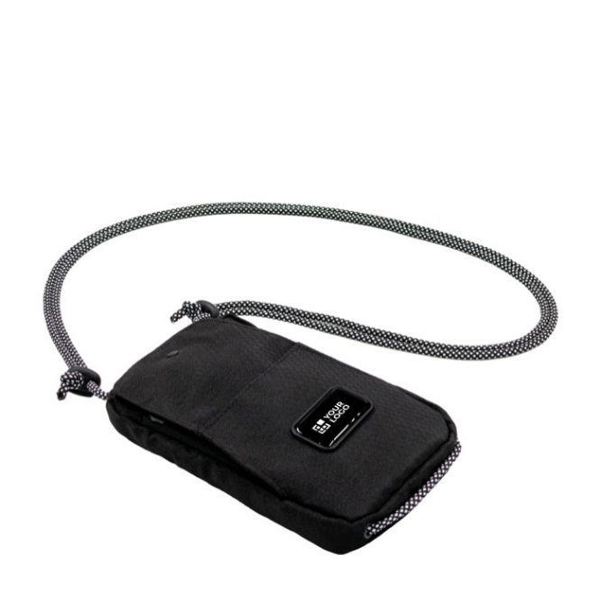 Gerecyclede polyester schoudertas met verstelbare riem, BrandCharger