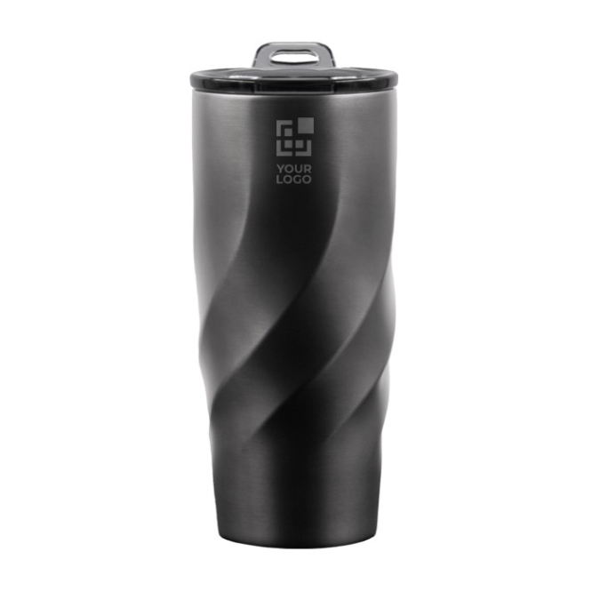 Lekkagevrije thermosbeker van gerecycled rvs, BrandCharger, 500 ml