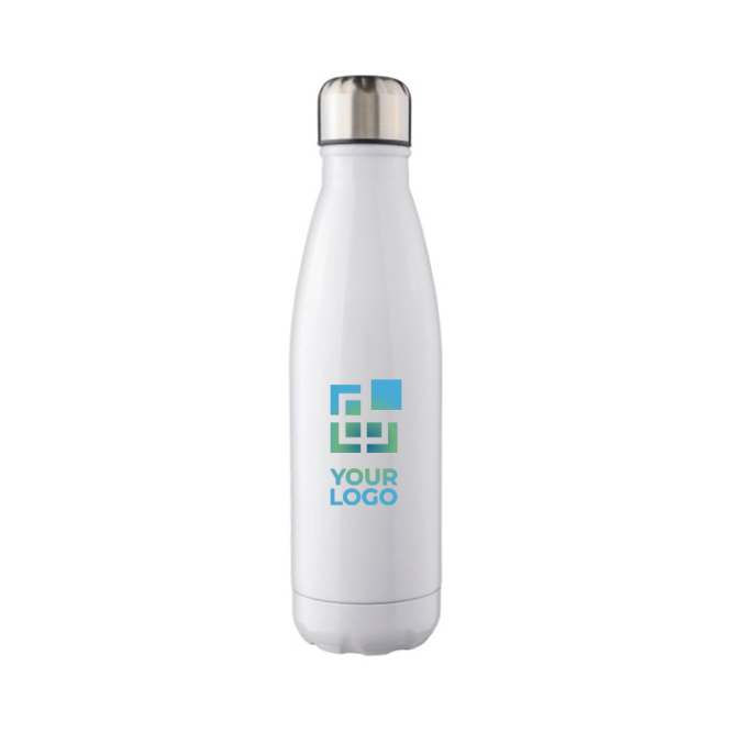 Roestvrijstalen fles met zilveren schroefdop, 650 ml