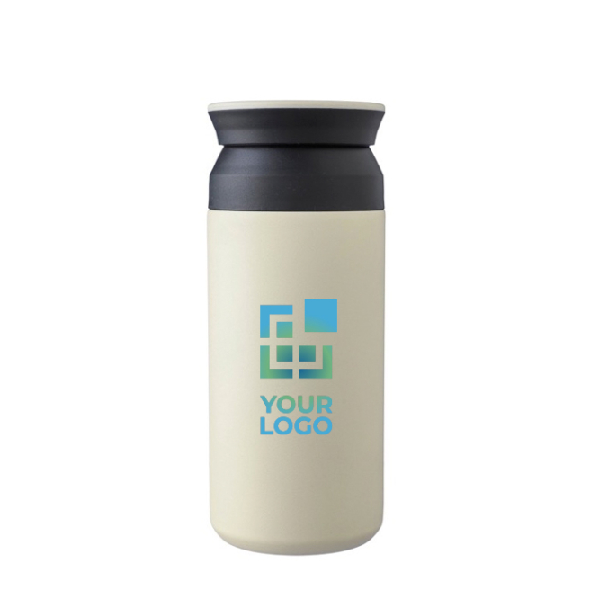 Roestvrijstalen dubbelwandige fles met matte afwerking, 350 ml