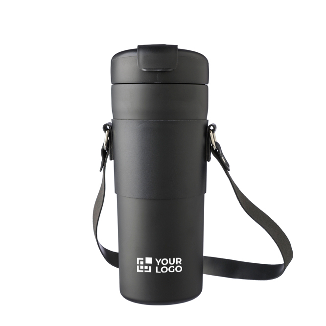 Thermosfles van roestvrij staal 730ml met beschermhoes en draagriem