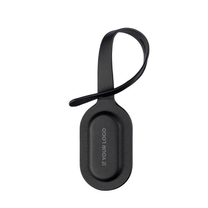 Bagagetracker van PU voor je logo, compatibel met Apple FindMy
