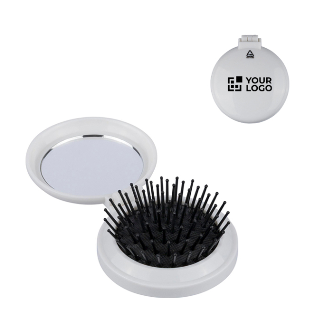 Rond zaketui met spiegel en borstel