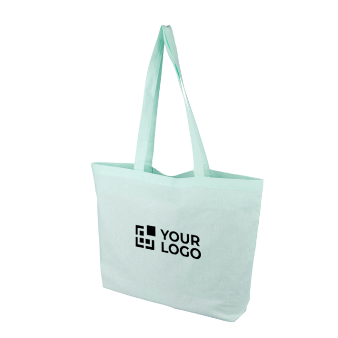Grote katoenen totebag met lange hengsels 140 g/m²
