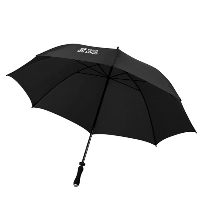 Handmatige paraplu met 8 panelen, hoes en schouderband Ø131