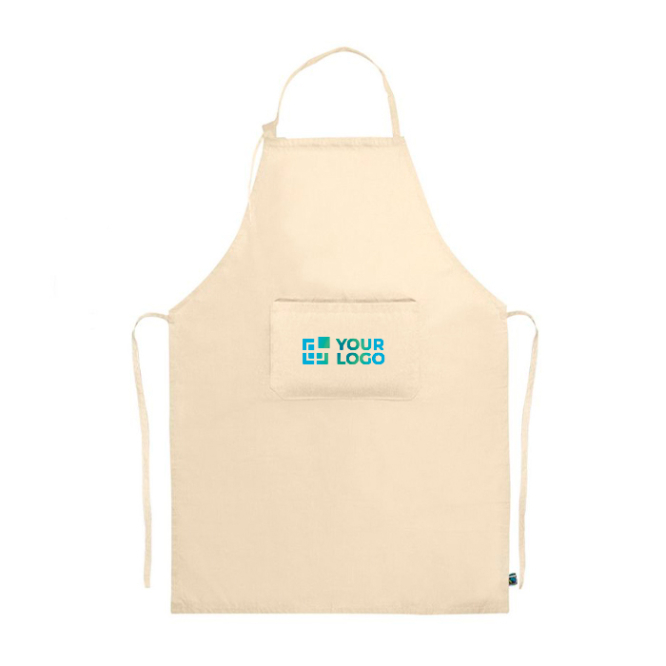 Schort van Fairtrade katoen met verstelbare sluiting, 180 g/m²