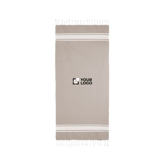 Pareo van gerecycled katoen en polyester in diverse kleuren 150 g/m²