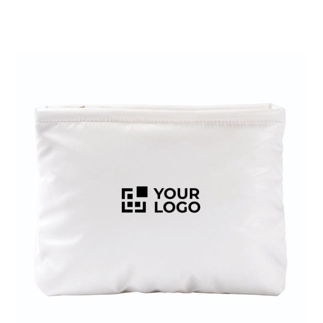Rechthoekige toilettas van zachte gewatteerde polyester 120 g/m2