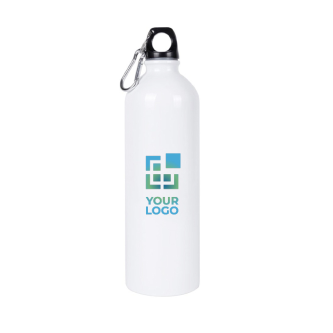 Recycled stalen fles met karabijnhaak voor sublimatie 750ml