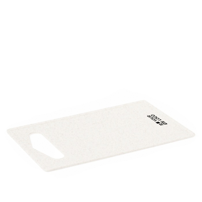 Snijplank met logo en met handvat voor betere grip