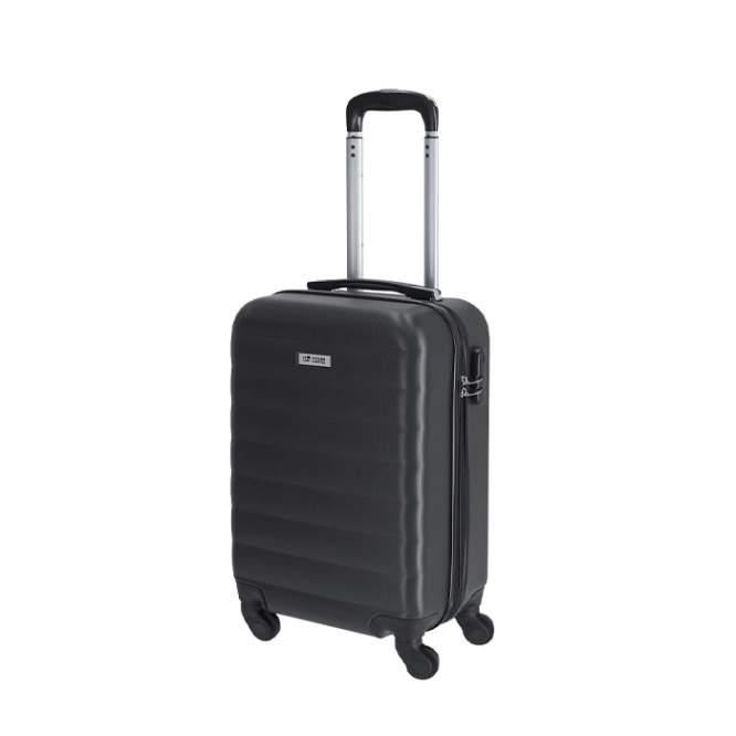 Trolley met 4 wielen, cijferslot en kunststof schaal