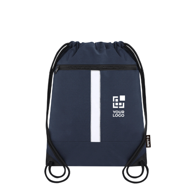 RPET koordrugzak met voorvak en reflecterende band