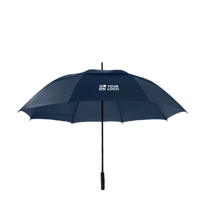 Golfparaplu met bijpassende hoes en glasvezelribben Ø130