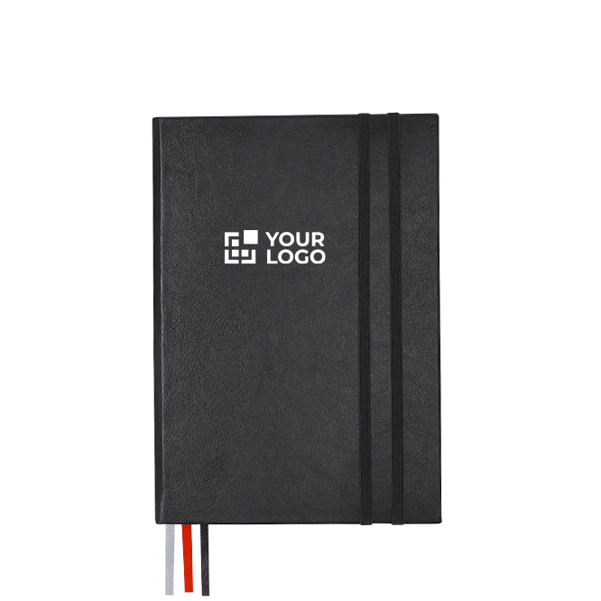 A5 gelijnd notitieboek met harde kaft en 3 bladwijzers