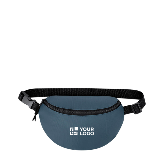 Heuptas van synthetisch leer met rits en verstelbare band