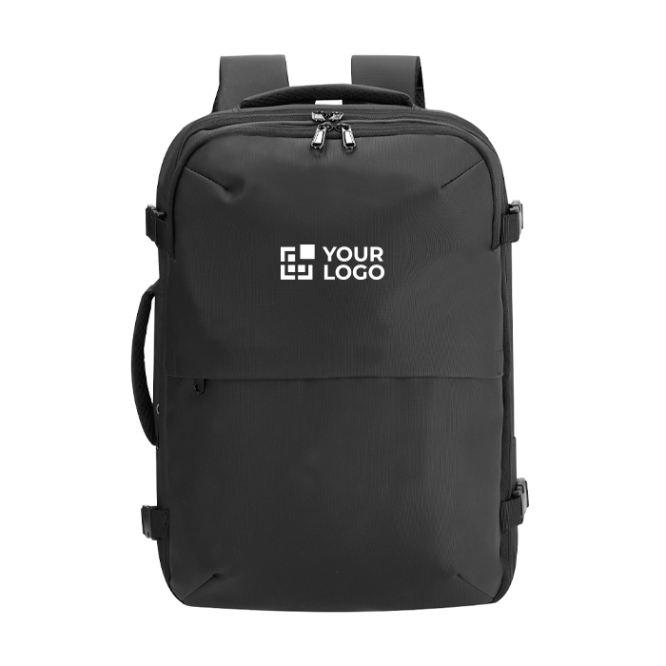 Rugzak van synthetisch leer met vacuüm- en uitbreidbaar vak