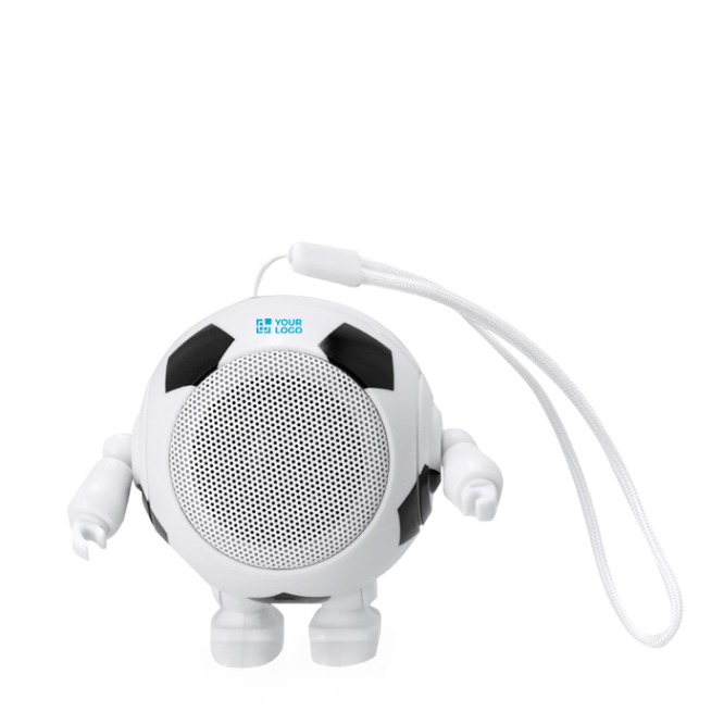 Dansende speaker met voetbaldesign en draaghendel