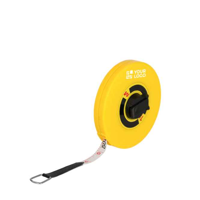 Rolmaat met slinger en schaal in cm en inches 15m